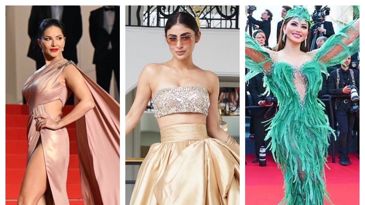 Sunny Leone, Mouni Roy, Urvashi Rautela; Stars Who Had No Qualms Repeating Red Carpet Looks at Cannes 2023