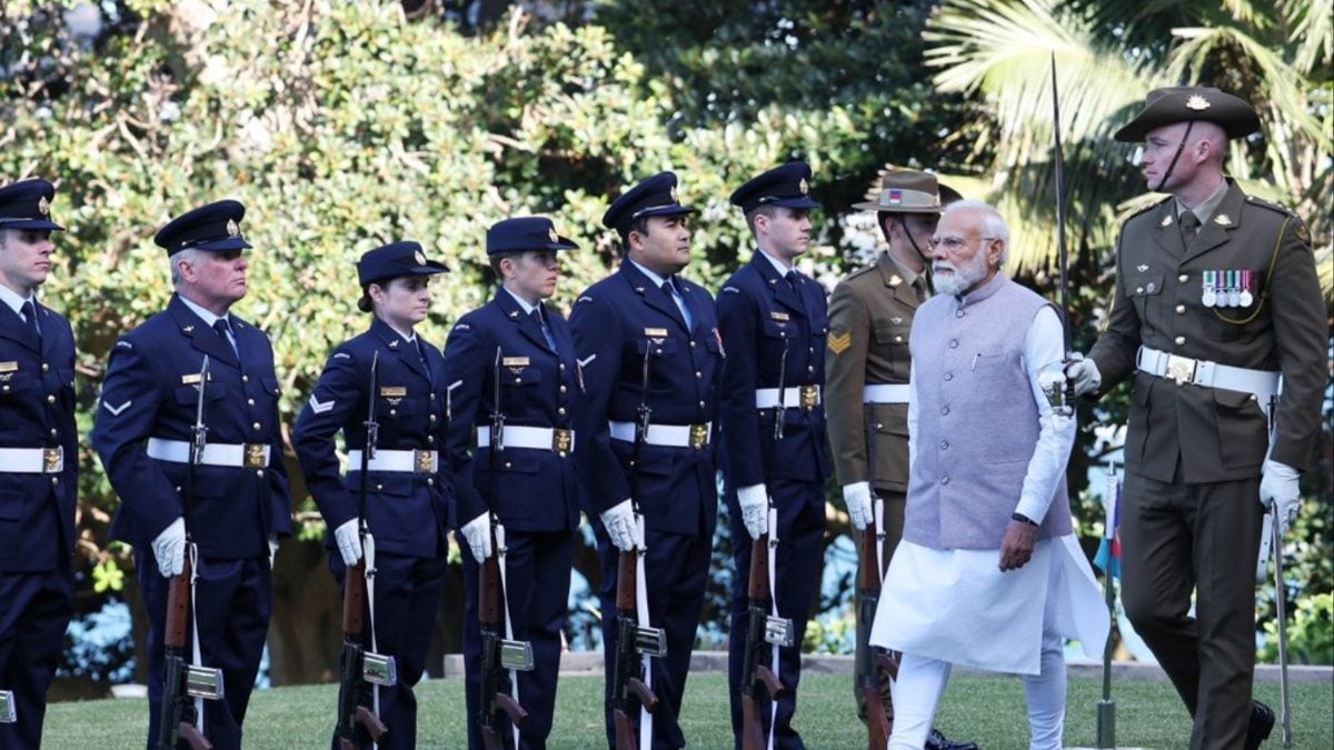 WATCH | PM Modi Receives Ceremonial Welcome at Sydney's Admiralty House ahead of Meeting with Albanese