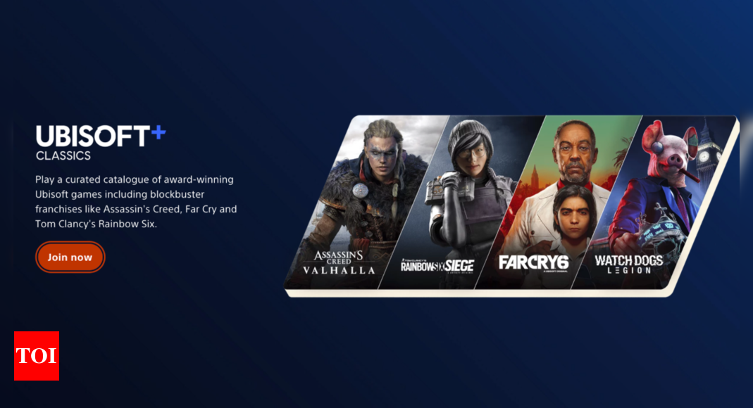 PlayStation gets new Ubisoft+ Classics subscription: How to access and more - Times of India