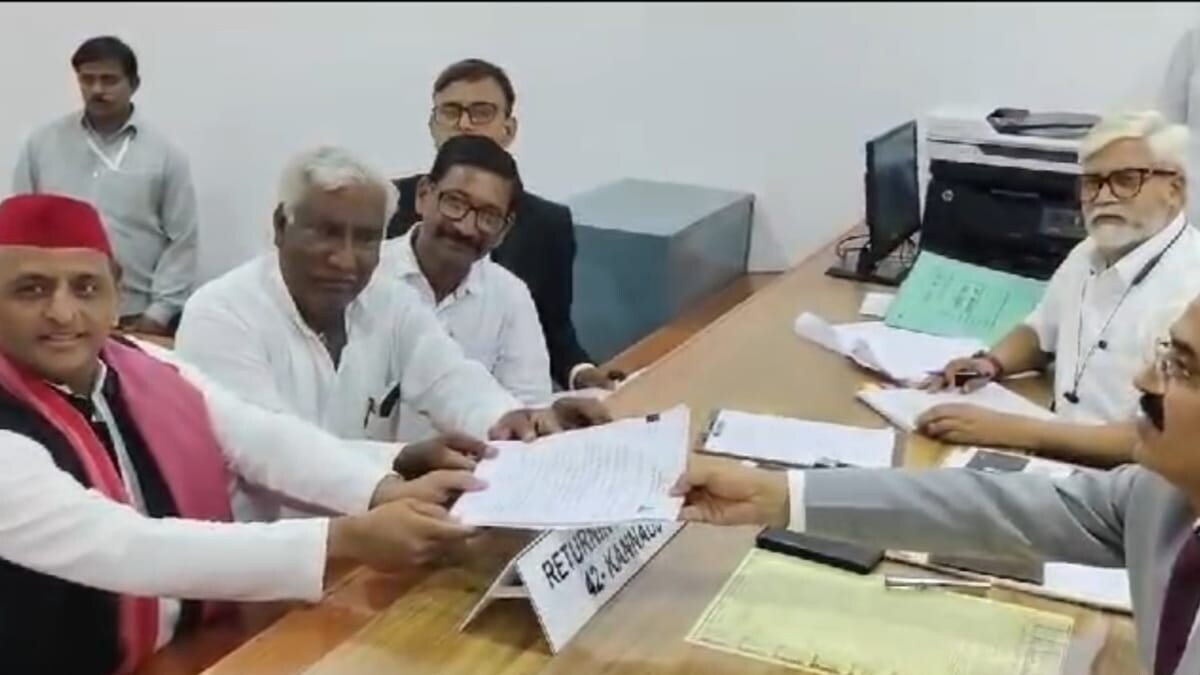 Akhilesh Files Nomination from Kannauj Lok Sabha Seat Replacing Nephew Tej Pratap Who Stays Away - News18