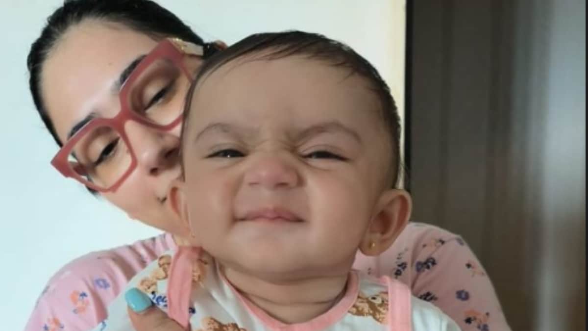 Disha Parmar’s Daughter Navya Makes Cute Face In This Candid Photo – News18