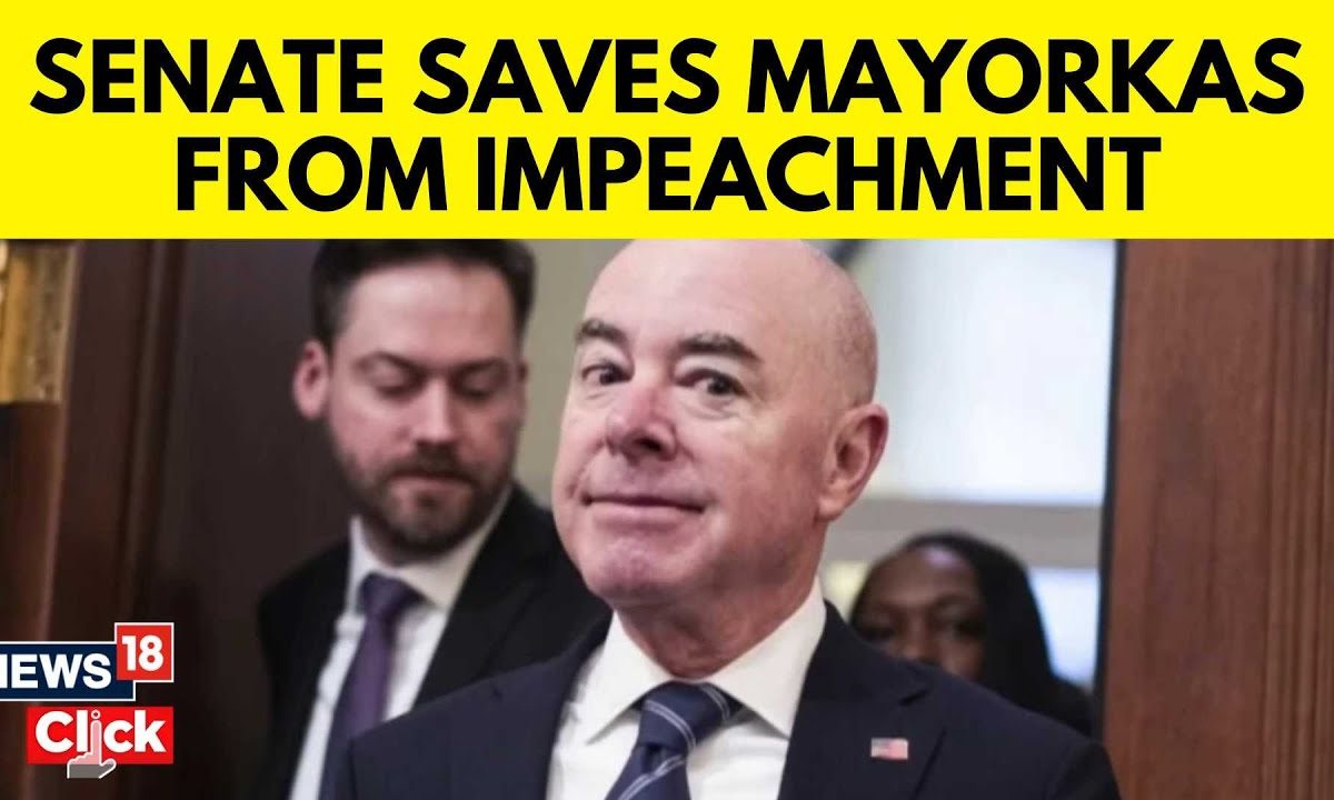 Mayorkas Impeachment Trial News |U.S Senate Ends Impeachment Of Biden’s Border Chief Mayorkas | N18V – News18