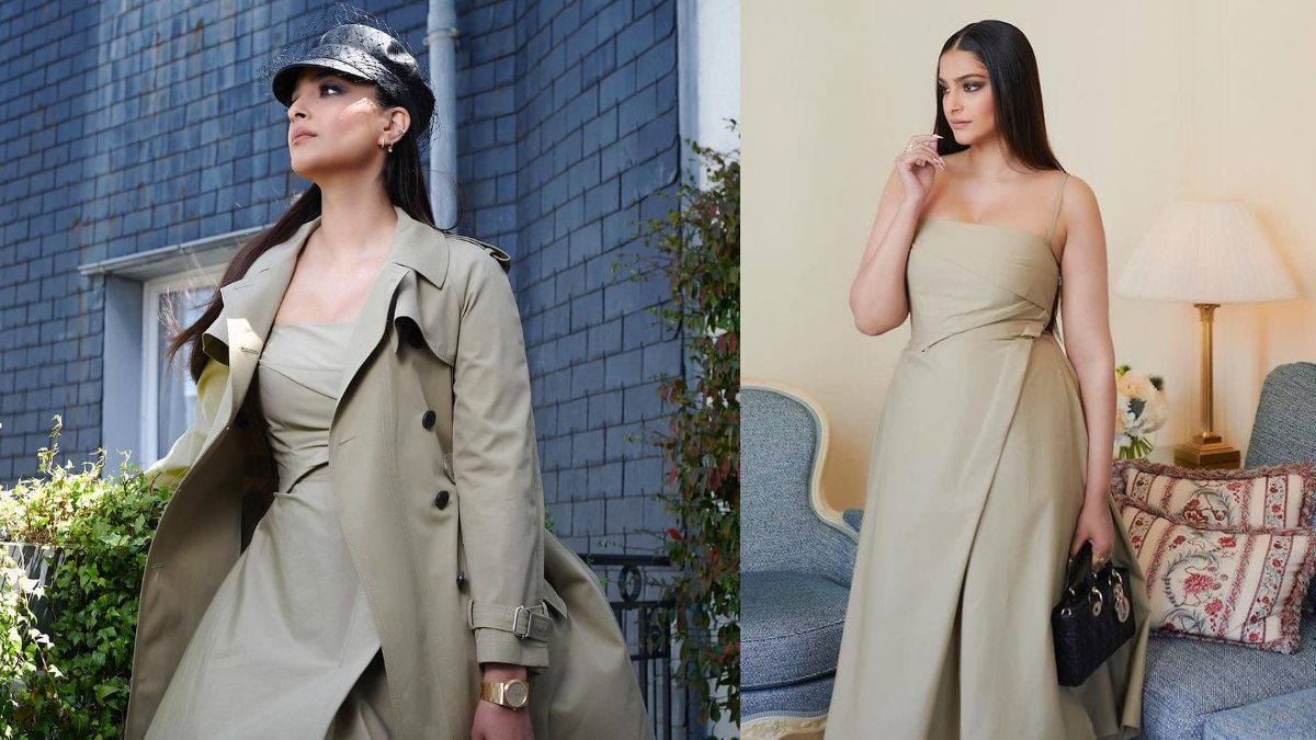 Sonam Kapoor Looks Chic and Elegant in Beige Dress and Trench Coat for the Dior Paris Haute Couture Show - News18