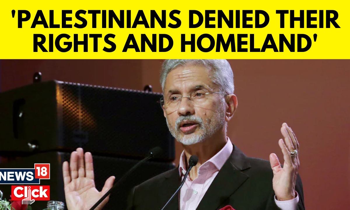 Palestinians Have Been Denied Their Homeland: Jaishankar On Israel-Hamas War – News18