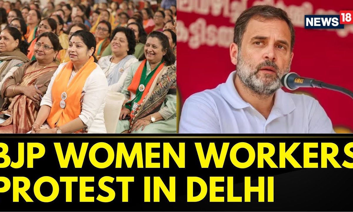 Delhi News | BJP Women Workers Protest In Delhi Against Congress On Various Issues | News18 – News18