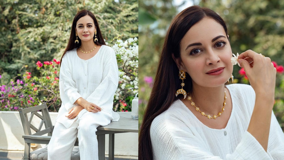 Dia Mirza’s White Comfy Co-ord Set Is Perfect For Evening Outings, See Pics – News18