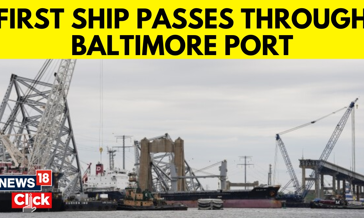 First ship passes through new channel after Baltimore bridge collapse! – News18